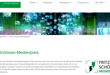 Erstmals ausgelobt: Fritz-Schösser-Medienpreis Webseite Schoesser Medienpreis 2020